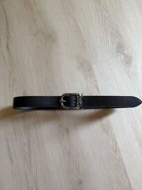 Saint Laurent black Celtic buckle belt size 85